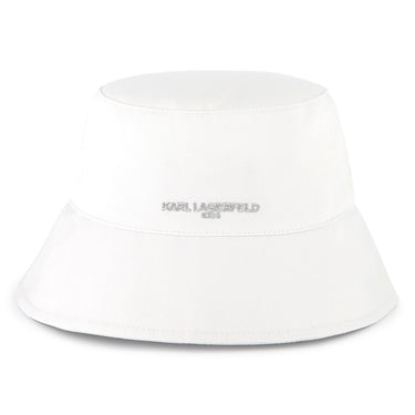 KARL LAGERFELD Gorra bordada para el sol blanca